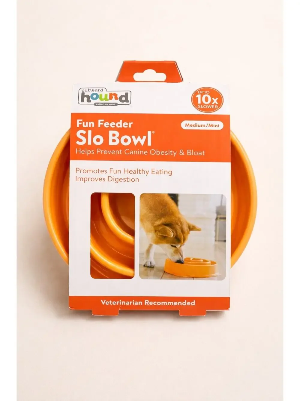 Outward Hound Fun Feeder Dog Slo Bowl Med/Mini